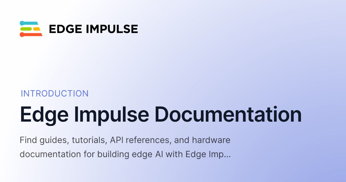 Edge Impulse ile Gömülü Sistemlerde TinyML (Miniature AI) Uygulamaları